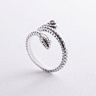 Серебряное кольцо "Змея" 3853 от ювелирного магазина Оникс