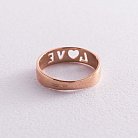 Золотое кольцо "Love" к04879 от ювелирного магазина Оникс - 2
