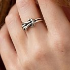 Серебряное кольцо "Узел" 7119 от ювелирного магазина Оникс - 5
