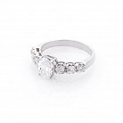 Серебряное кольцо с фианитами 111336 от ювелирного магазина Оникс - 2