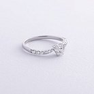 Помолвочное золотое кольцо "Сердечко" с бриллиантами кб0520nl от ювелирного магазина Оникс - 5
