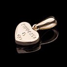Золота підвіска "Серце" п02450 от ювелирного магазина Оникс