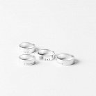 Серебряное кольцо с гравировкой 112139г от ювелирного магазина Оникс