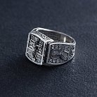 Православное серебряное кольцо с распятием (Отче наш) 1140 от ювелирного магазина Оникс - 2