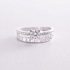 Золотое помолвочное кольцо "Я кохаю тебе" с фианитами к07155 от ювелирного магазина Оникс