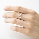 Серебряное кольцо "Корона" с фианитами 111707 от ювелирного магазина Оникс - 2