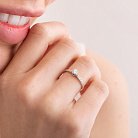 Помолвочное золотое кольцо с бриллиантами 219911121 от ювелирного магазина Оникс - 2
