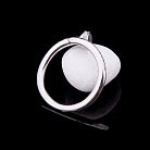Ексклюзивне срібний перстень "Цвях" з фіанітами 111729 от ювелирного магазина Оникс - 1