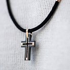 Крест из красного золота (цирконий, фианиты) 503-00005/1 от ювелирного магазина Оникс - 3