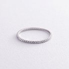 Кольцо с дорожкой бриллиантов (белое золото) 217771121 от ювелирного магазина Оникс - 2