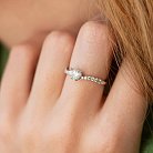 Помолвочное золотое кольцо "Сердечко" с бриллиантами кб0520nl от ювелирного магазина Оникс - 4