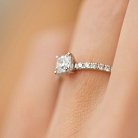 Помолвочное кольцо с бриллиантами (белое золото) 235571121 от ювелирного магазина Оникс - 4