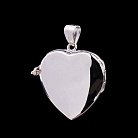 Серебряная подвеска "Сердце" с фианитами 132220 от ювелирного магазина Оникс - 1