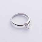 Помолвочное кольцо с бриллиантом (белое золото) 220471121 от ювелирного магазина Оникс - 2