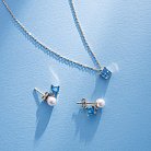 Золотое колье "Альма" (голубой фианит) кол02369 от ювелирного магазина Оникс - 11