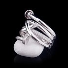 Срібний перстень "Цвяхи" з фіанітами 111819 от ювелирного магазина Оникс