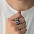Православное серебряное кольцо с распятием (Отче наш) 1140 от ювелирного магазина Оникс - 5