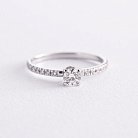 Помолвочное золотое кольцо с бриллиантами 219911121 от ювелирного магазина Оникс - 3