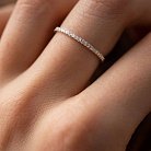 Кольцо с дорожкой бриллиантов (белое золото) 217771121 от ювелирного магазина Оникс - 4