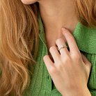 Помолвочное золотое кольцо "Сердечко" с бриллиантами кб0520nl от ювелирного магазина Оникс - 2