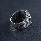 Православное серебряное кольцо с распятием (Отче наш) 1140 от ювелирного магазина Оникс - 4