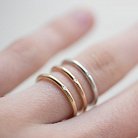 Золотое кольцо с бриллиантом в стиле минимализм обрб0002 от ювелирного магазина Оникс - 2