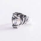 Серебряное кольцо "Тигр" с фианитами 11213 от ювелирного магазина Оникс - 6