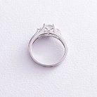 Серебряное кольцо (фианиты, родий) 111362 от ювелирного магазина Оникс - 2