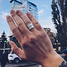 Серебряное кольцо "Целуй" (на укр. языке) celui от ювелирного магазина Оникс - 2