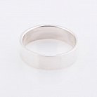 Серебряное обручальное кольцо гладкое 11821 от ювелирного магазина Оникс - 1