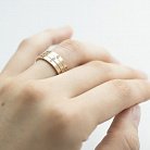 Тройное кольцо с фианитами к02619 от ювелирного магазина Оникс - 4