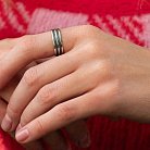 Серебряное кольцо "Линии" 11094 от ювелирного магазина Оникс - 3