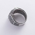 Православное серебряное кольцо с распятием (Отче наш) 1140 от ювелирного магазина Оникс - 9