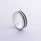 Серебряное кольцо "Линии" 11094 от ювелирного магазина Оникс