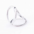 Серебряное кольцо с фианитами 111869 от ювелирного магазина Оникс - 1