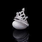 Серебряное кольцо "Корона" с фианитами 111840 от ювелирного магазина Оникс - 1