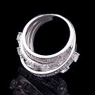Серебряное кольцо с фианитами 111820 от ювелирного магазина Оникс - 1