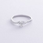 Помолвочное золотое кольцо "Сердечко" с бриллиантами кб0520nl от ювелирного магазина Оникс - 7