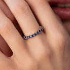Золотое кольцо с дорожкой камней (сапфиры) кб0483nl от ювелирного магазина Оникс - 6