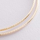 Серьги - кольца в желтом золоте (7.3 см) с08600 от ювелирного магазина Оникс - 3