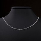Серебряная цепочка. Панцирное плетение б010093 от ювелирного магазина Оникс - 3