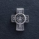 Серебряный православный крест "Господь Вседержитель. Ангел Хранитель. Спаси и Сохрани" 133233 от ювелирного магазина Оникс - 4