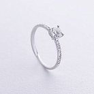 Помолвочное кольцо с бриллиантами (белое золото) 235571121 от ювелирного магазина Оникс