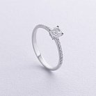 Помолвочное кольцо с бриллиантами (белое золото) 235451121 от ювелирного магазина Оникс