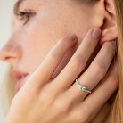Помолвочное золотое кольцо "Сердечко" с бриллиантами кб0520nl от ювелирного магазина Оникс - 6
