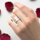 Серебряное кольцо "Целуй" (на укр. языке) celui от ювелирного магазина Оникс - 3