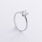 Помолвочное кольцо с бриллиантами (белое золото) 236511121 от ювелирного магазина Оникс