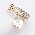 Золотое кольцо с финаитами к04273 от ювелирного магазина Оникс