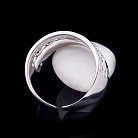 Срібний перстень з фіанітами 111821 от ювелирного магазина Оникс - 2