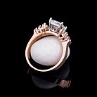 Золотое помолвочное кольцо с фианитами к04588 от ювелирного магазина Оникс - 2